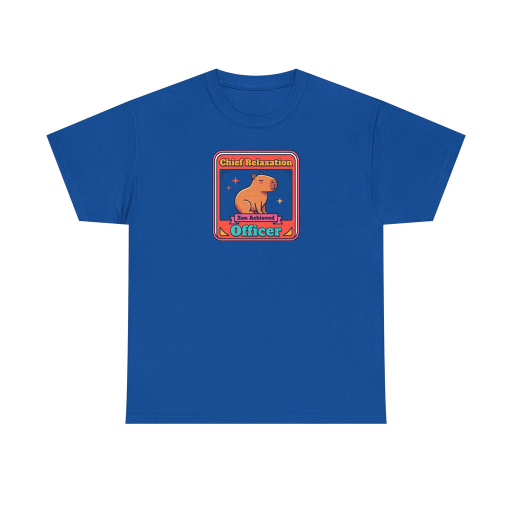 Chief Relaxation Officer T-Shirt | Funny Capybara Zen Graphic Tee