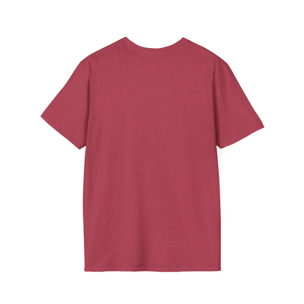Burgundy crewneck T-shirt, plain front