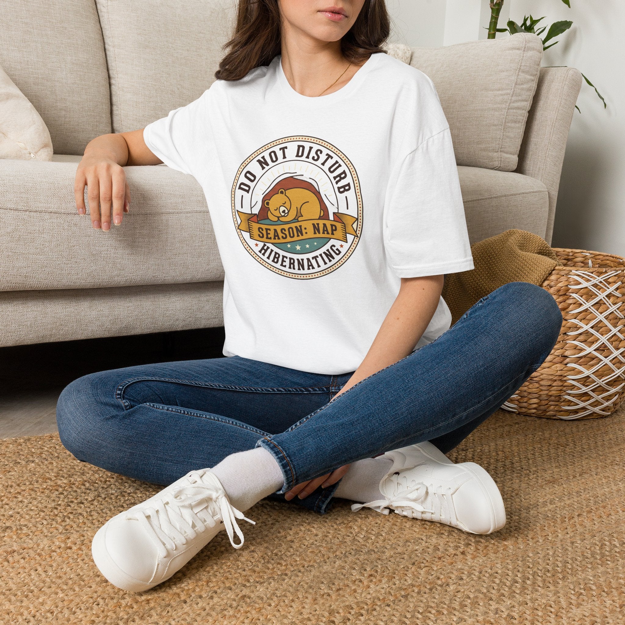 Do Not Disturb Season: Nap T-Shirt | Hibernating Bear Design
