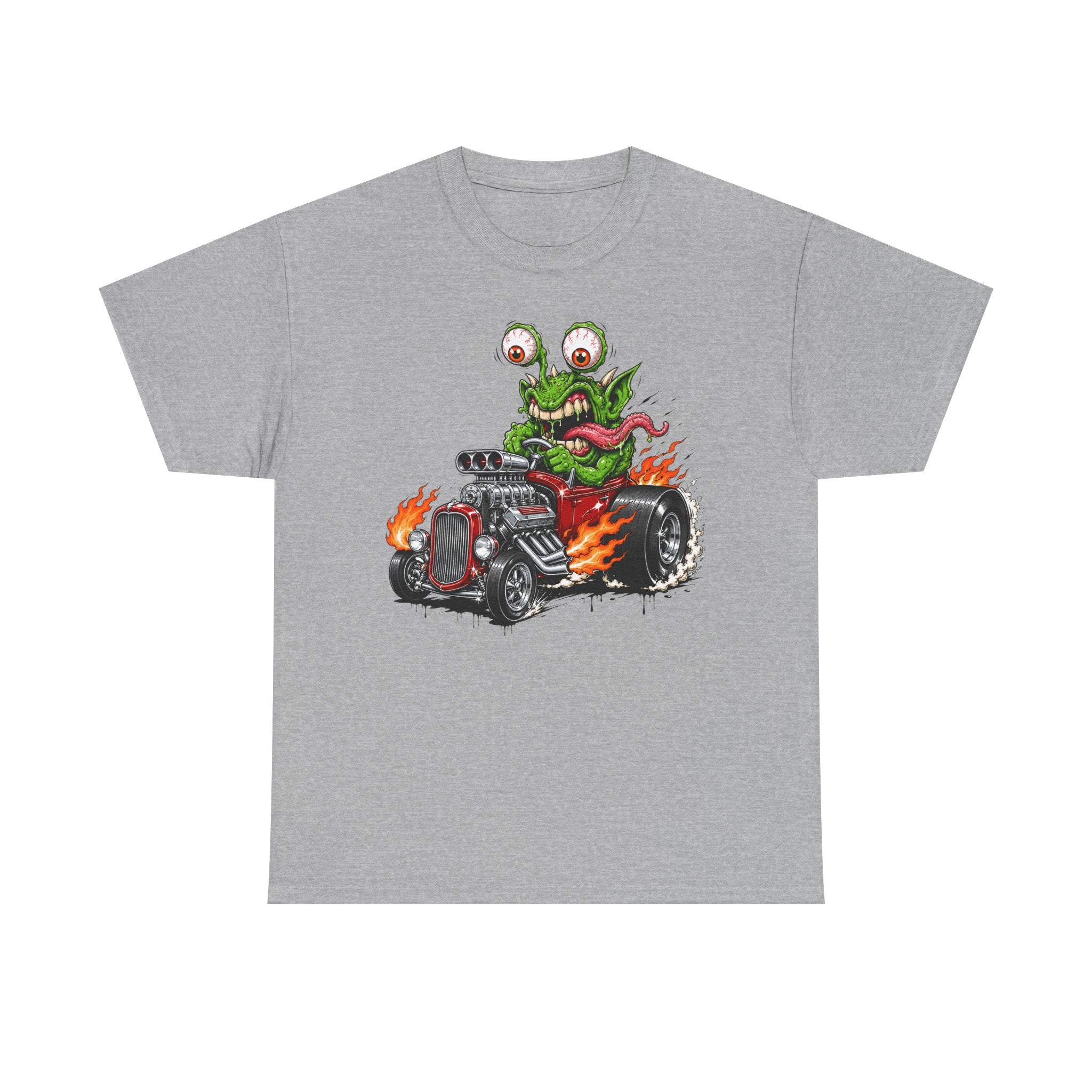 Wild-Eyed Monster Hot Rod Tee | Kustom Kulture Car Art, Unisex Retro Graphic T-Shirt Gift