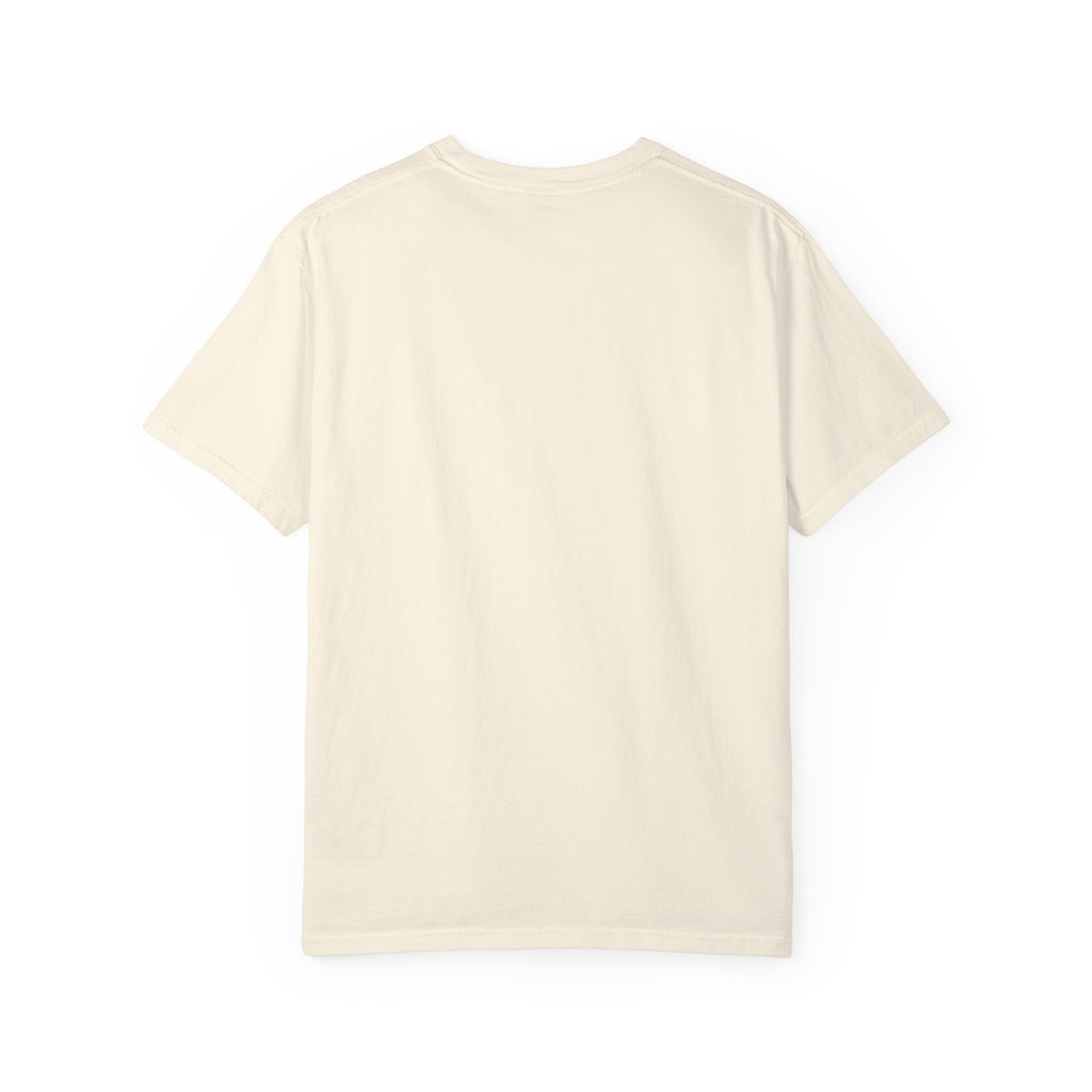 Ivory crewneck T-shirt, plain back view