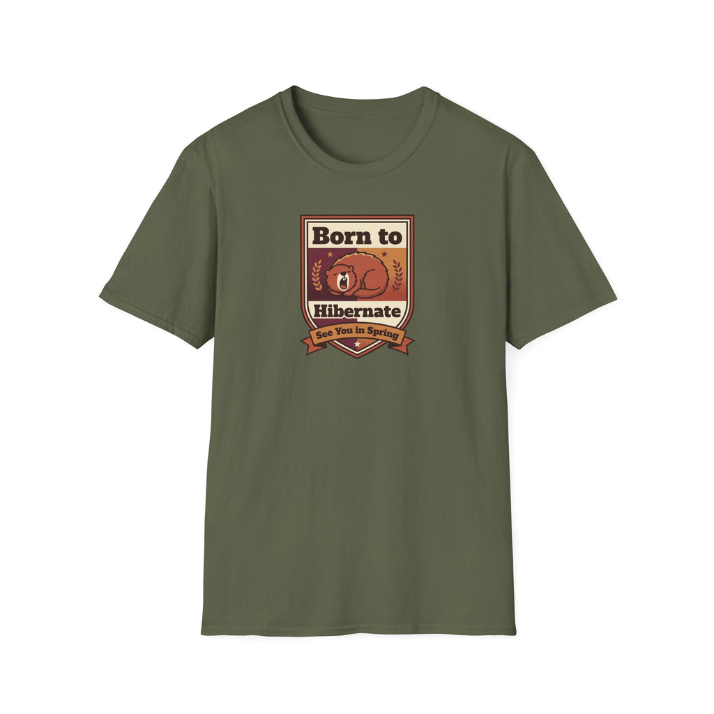 Born to Hibernate Bear graphic tee | T-Shirt, Cozy Winter Design