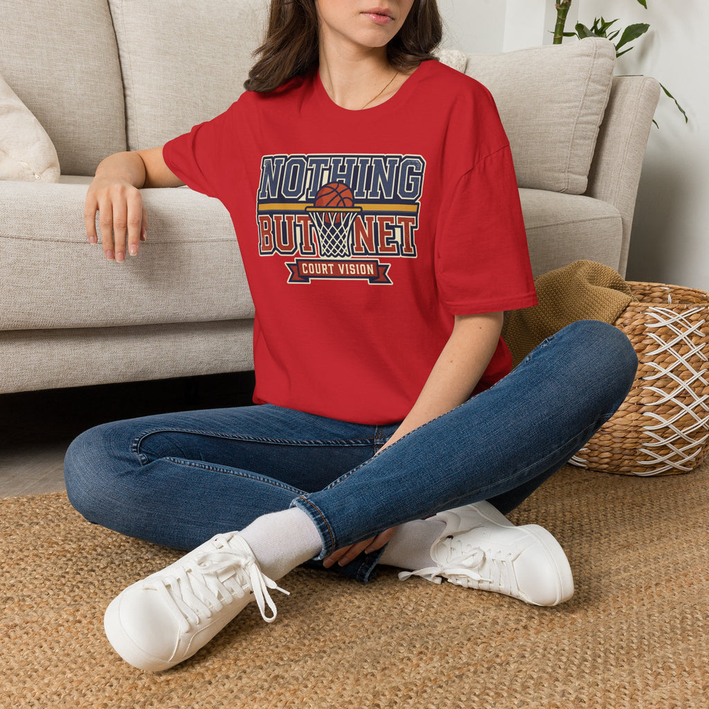 Basketball T-Shirt | Retro Hoops Court Vision Graphic Tee
