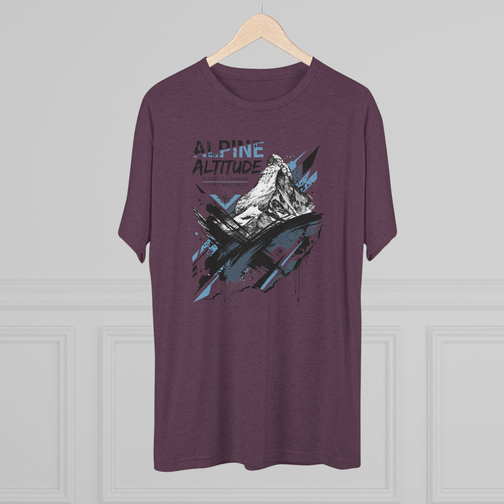 Alpine Altitude T-Shirt Mountain Peak Illustration Graphic Tee Hiking Gift Outdoor Nature Adventure Unisex