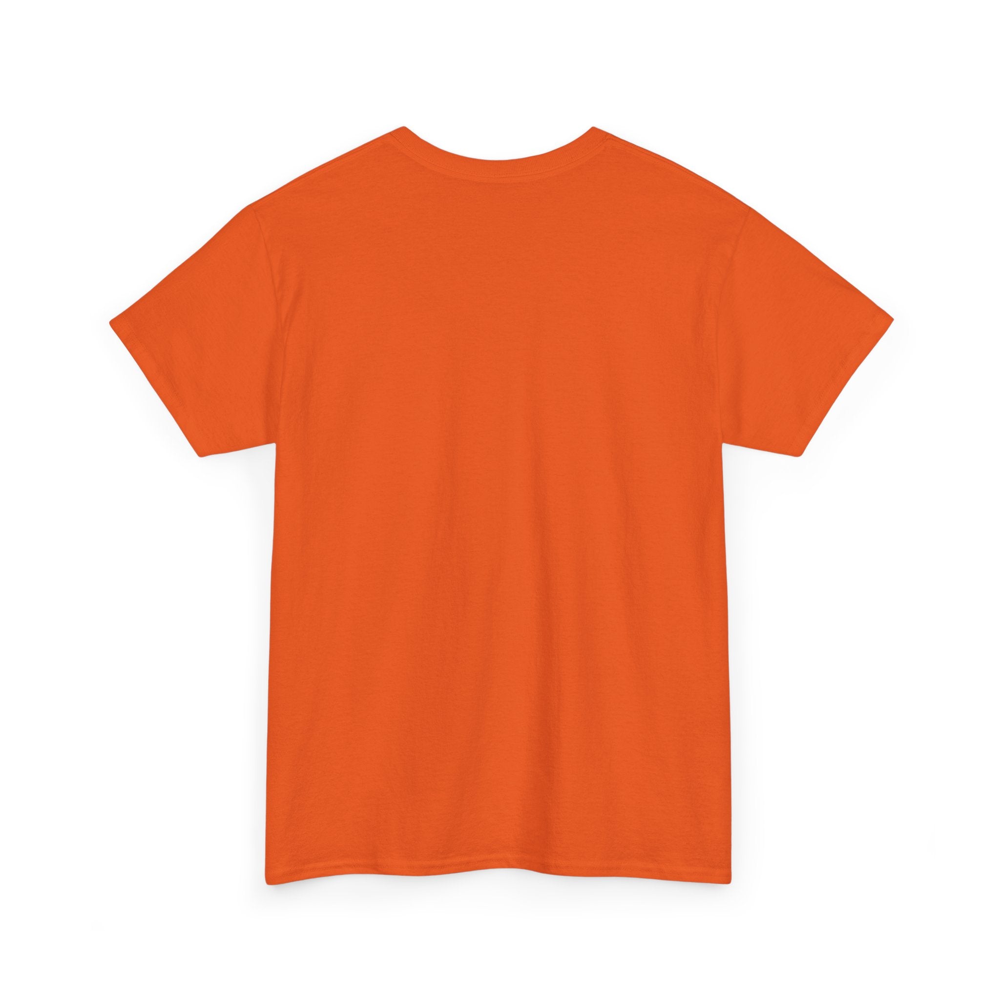 Cute Donut Skull T-Shirt, orange plain back