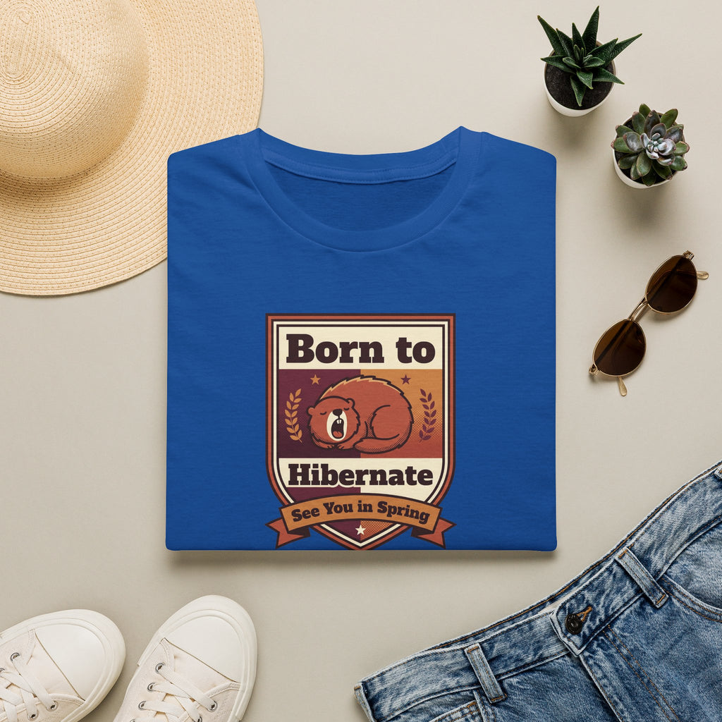 Born to Hibernate Bear graphic tee | T-Shirt, Cozy Winter Design