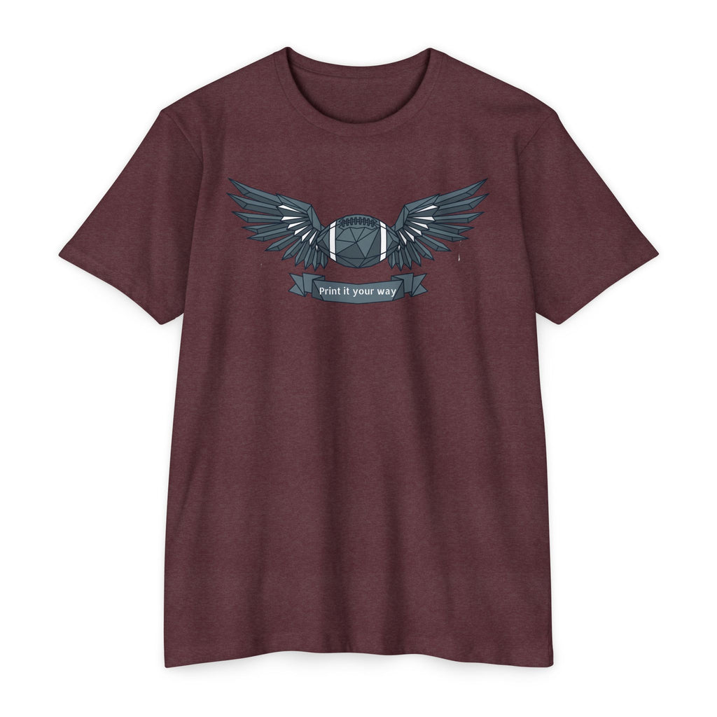 Custom Camera T-Shirt Personalized Winged Camera Emblem Tee Add Your Name or Motto Photographer Gift