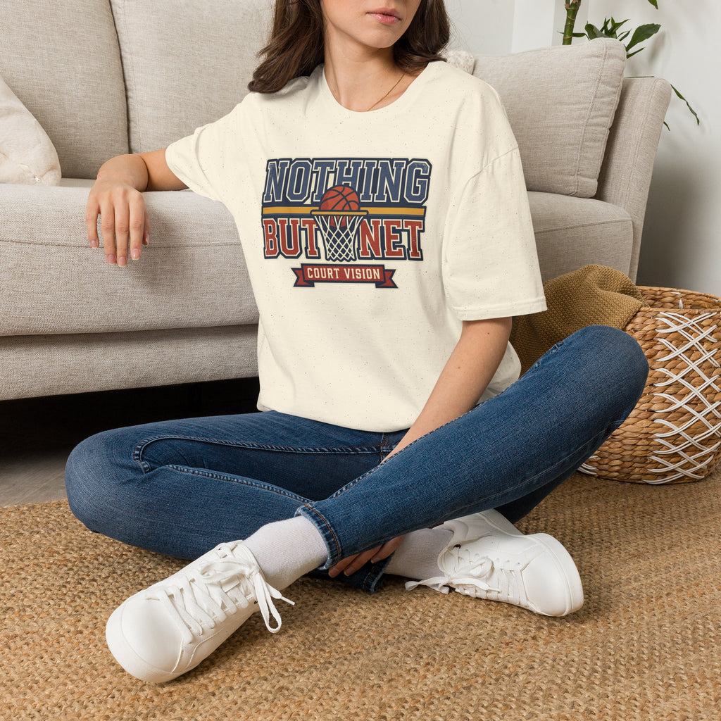 Basketball T-Shirt | Retro Hoops Court Vision Graphic Tee