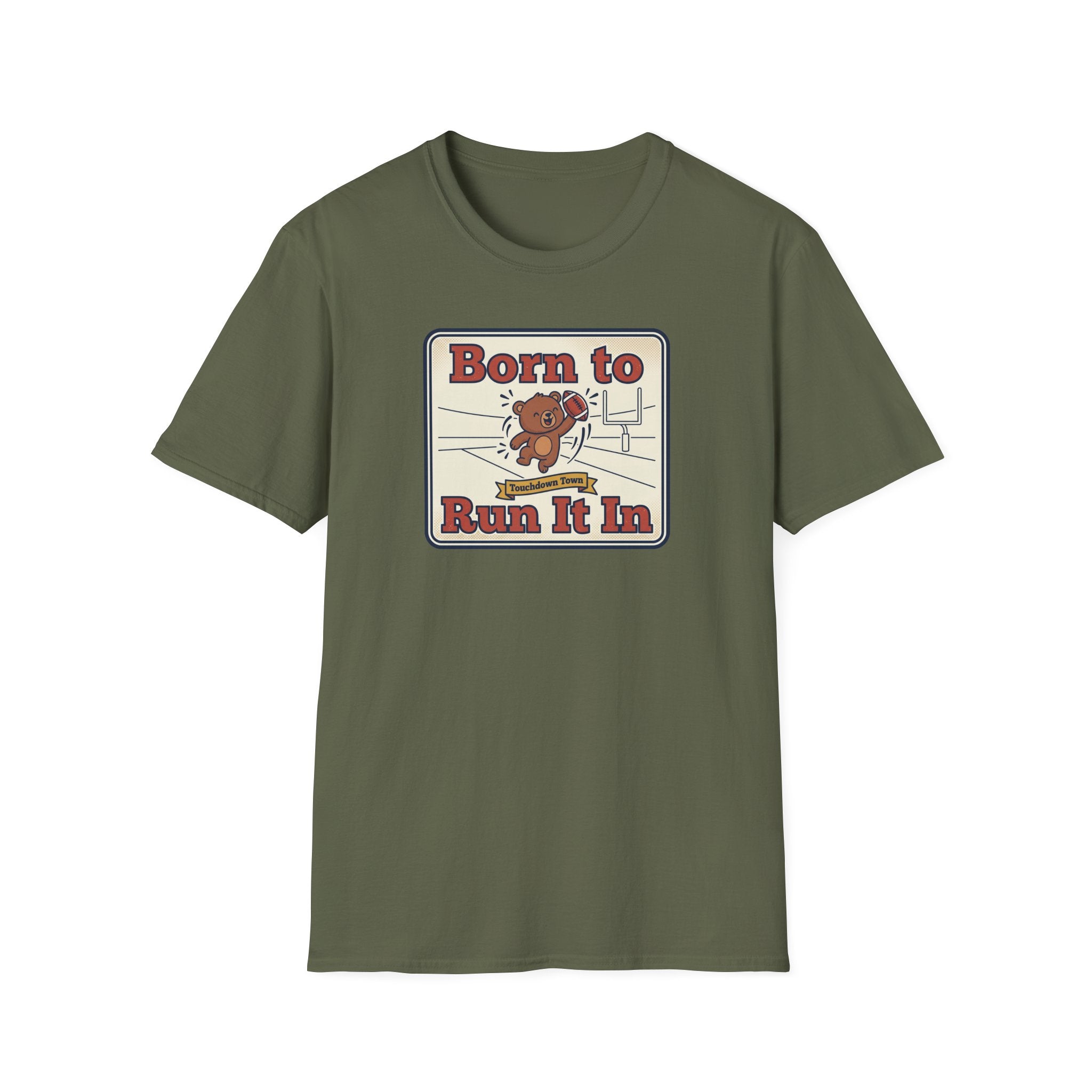Funny Sports Bear T-Shirt | Cute Game Day Humor Graphic Tee