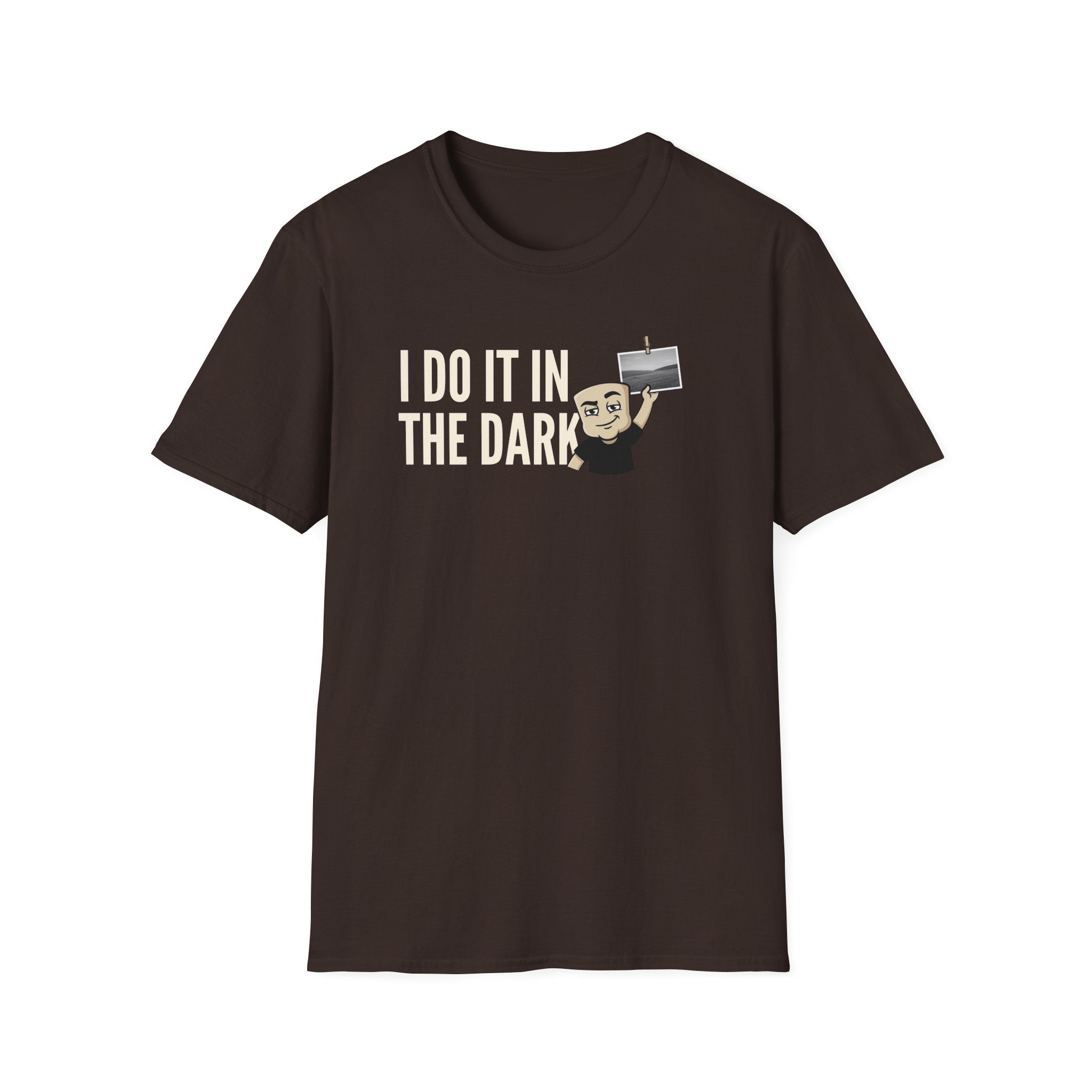 I Do It In The Dark T-Shirt, Funny Photographer Tee, Darkroom Photography Gift Shirt, Camera Lover Humor Tee for Men & Women