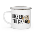 Funny Pancake Mug I Like Em Thick | Cheeky Breakfast Mug | Funny Foodie Gift | Pancake Lover Coffee Cup | Novelty 11oz Ceramic Mug