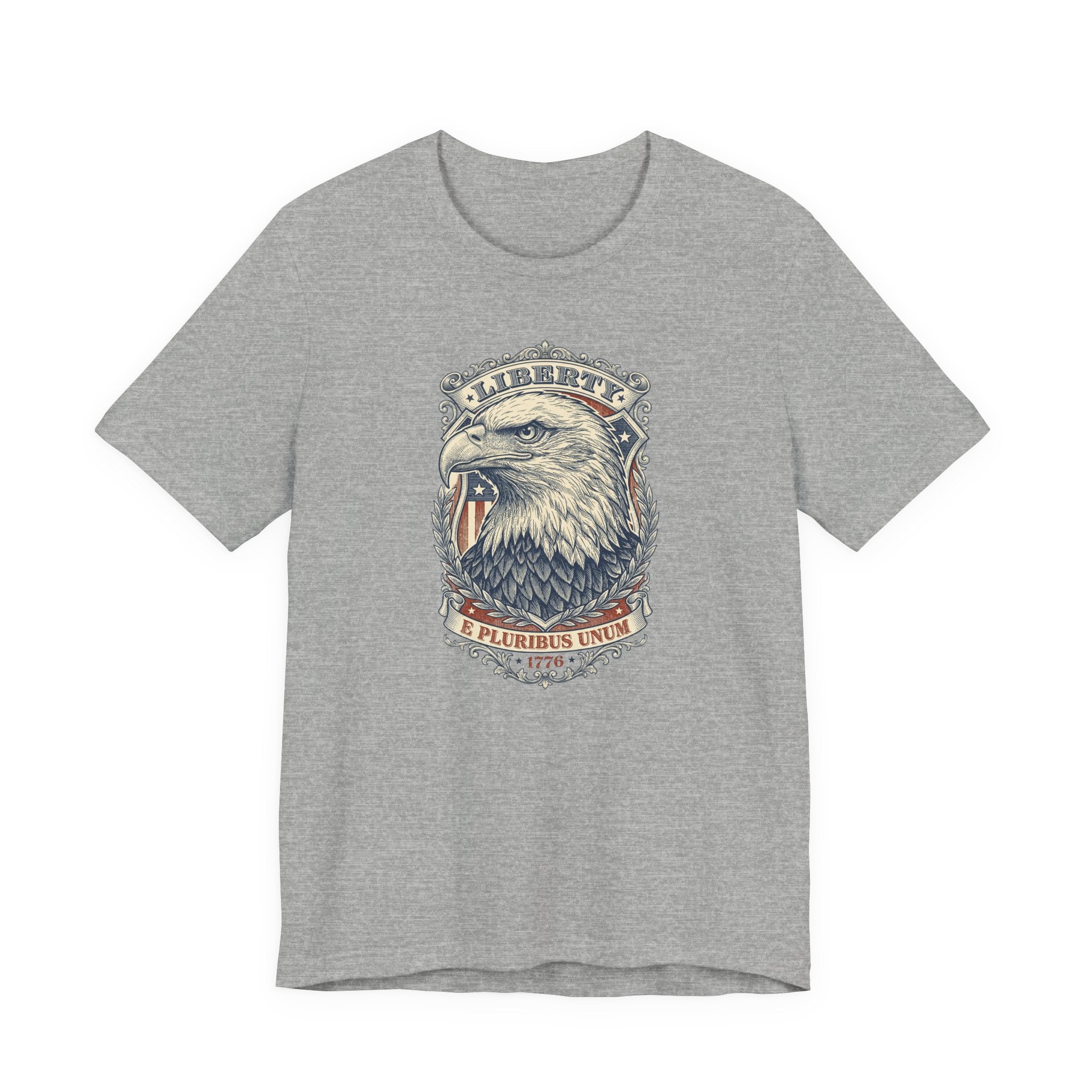 Liberty Bald Eagle tee | Eagle Head Graphic Shirt, E Pluribus Unum design