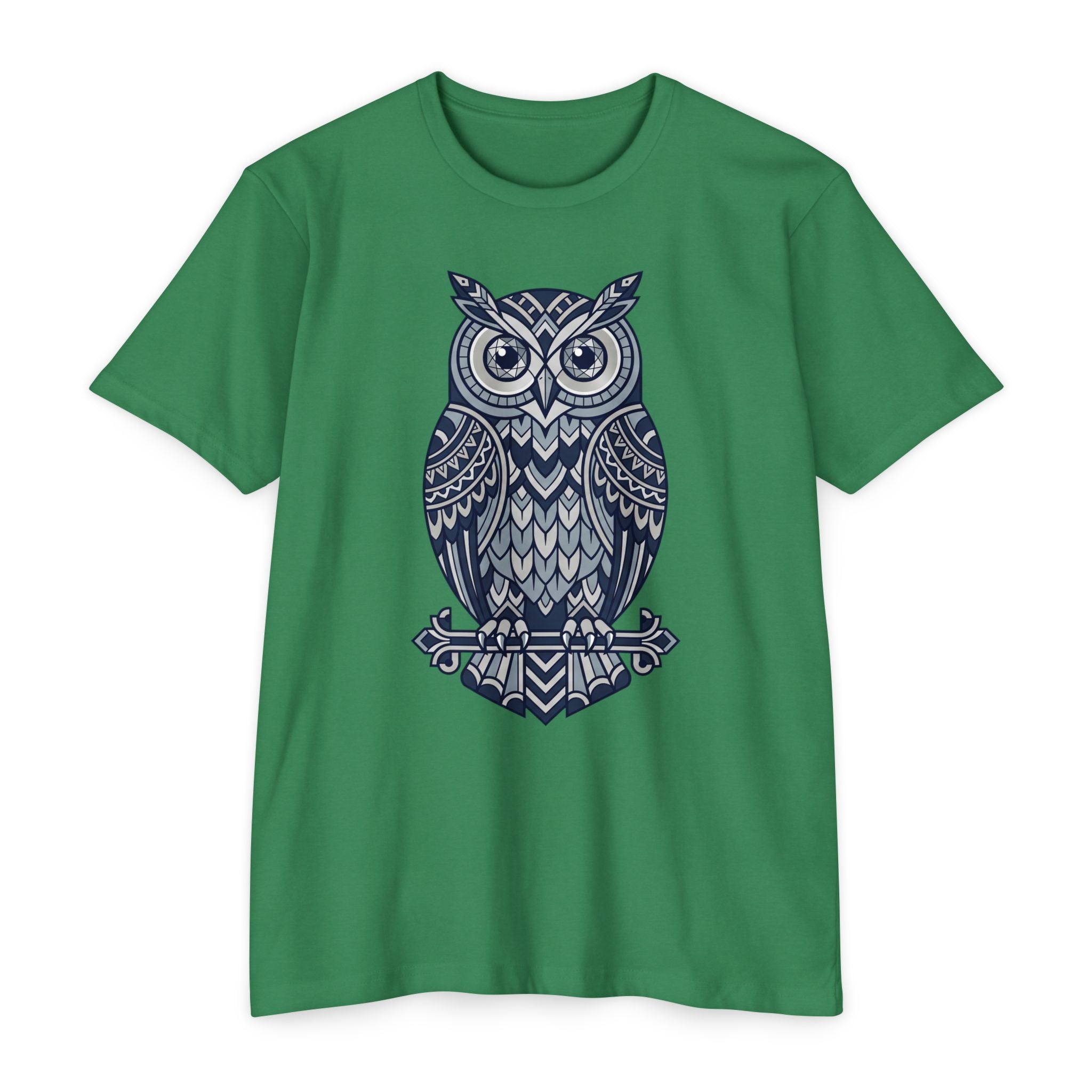 Owl T-Shirt Tribal Boho Woodland Illustration Graphic Tee Owl Lover Gift Nature Art Unisex