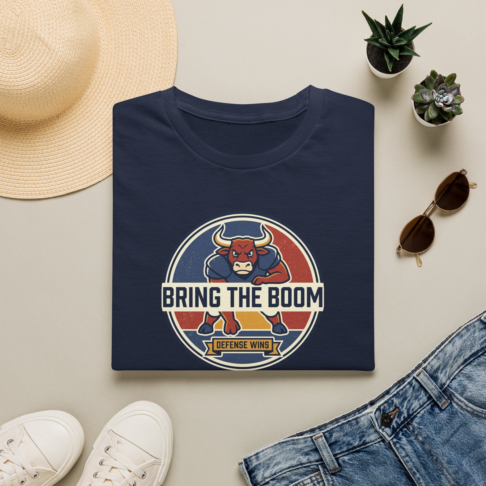 Bull Mascot T-Shirt | Vintage Sports Team Spirit Graphic Tee