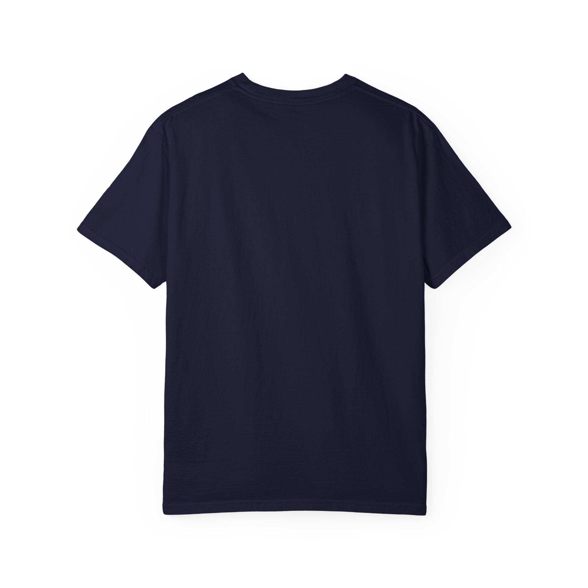 Navy short-sleeve T-shirt, plain front