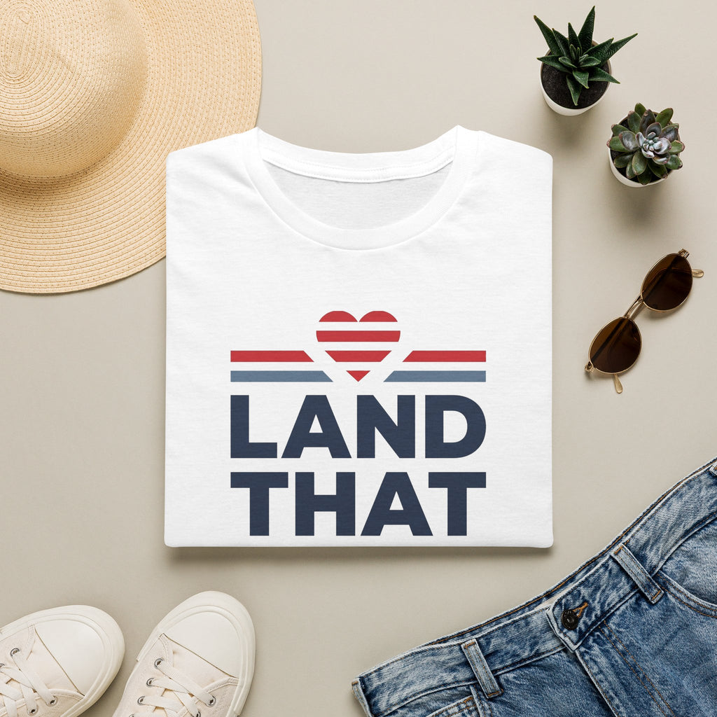 Land That I Love T-Shirt | Patriotic USA Heart Tee, America Pride Shirt, 4th of July Gift, Unisex Patriotic Graphic Tee