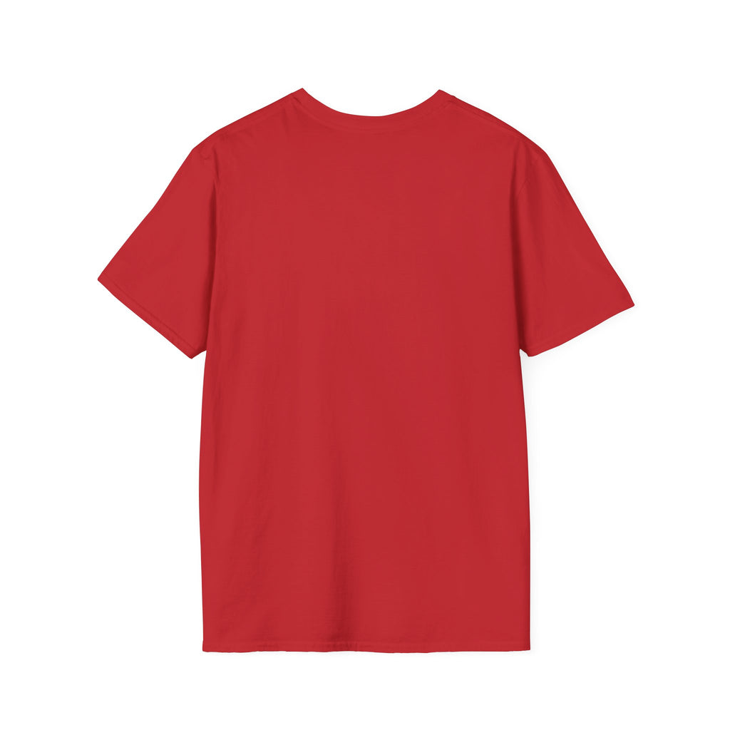 Red crewneck T-shirt, plain front