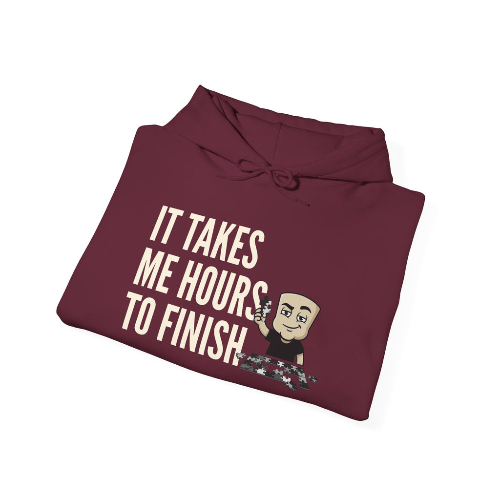 It Takes Me Hours To Finish Hoodie | Funny Chess Gift Adult Humor Naughty Graphic Sweatshirt