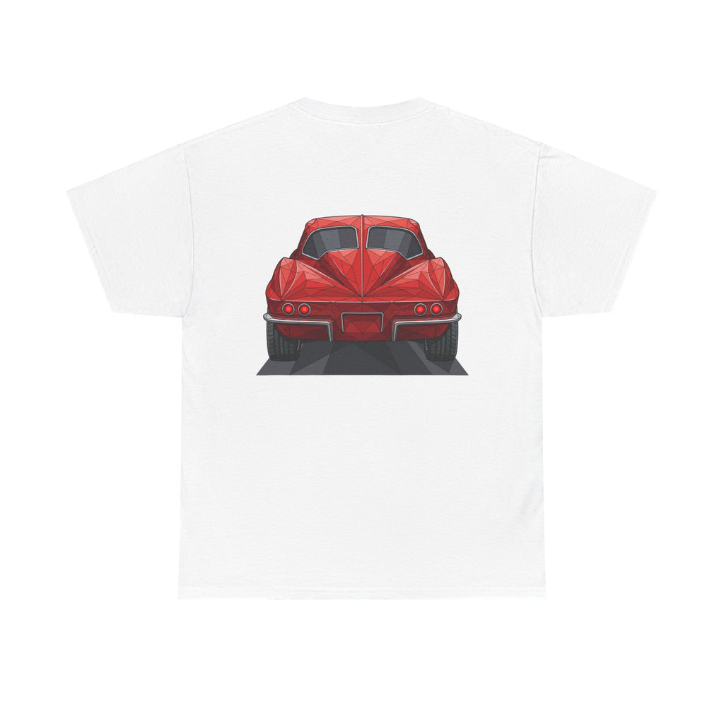 Retro Split Window Sports Coupe T-Shirt | Front and Rear View