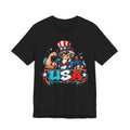 Patriotic Uncle Sam Muscle USA T-Shirt | 4th of July American Flag Graphic Tee