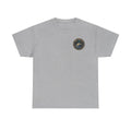 Sport grey crewneck tee with small circular chest logo
