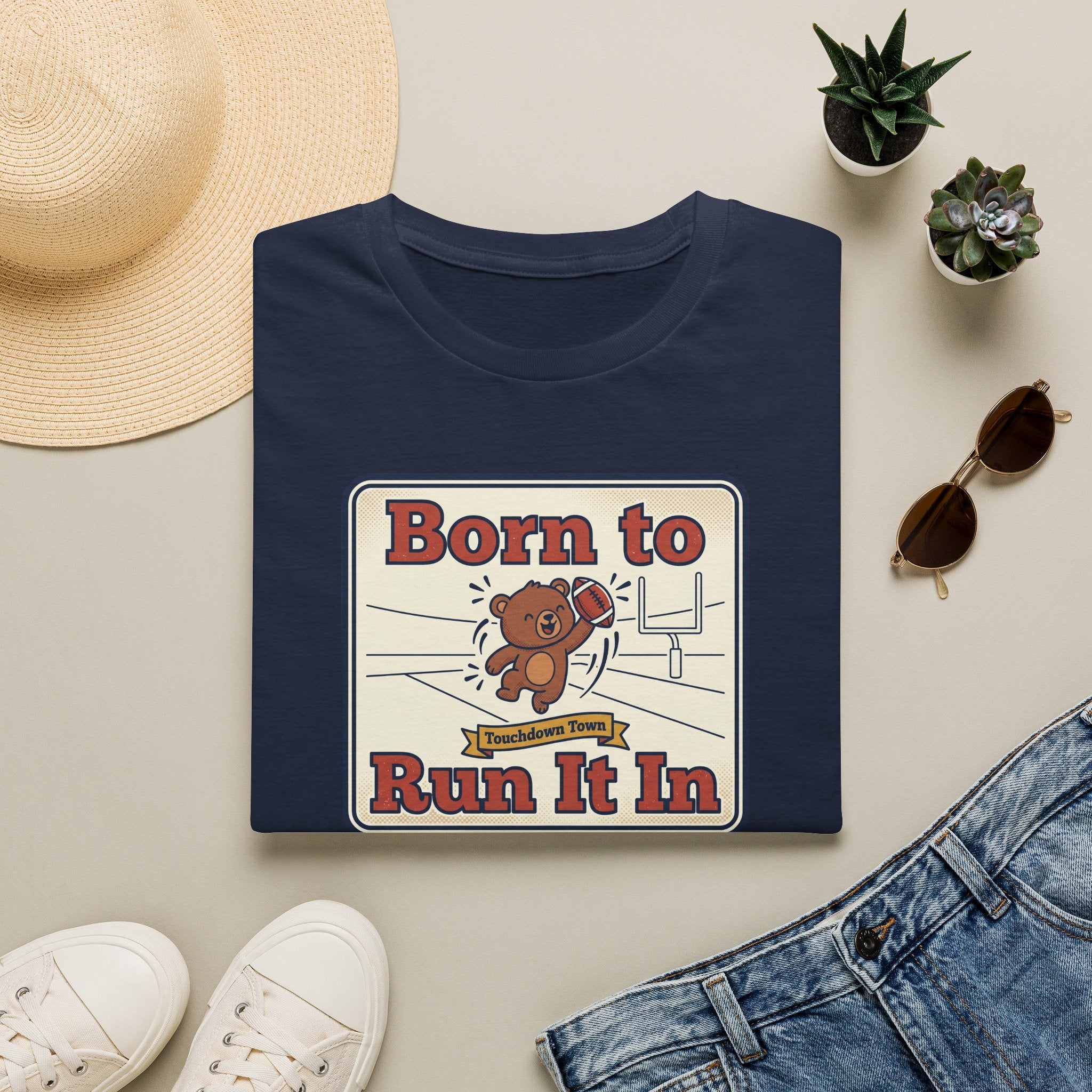 Funny Sports Bear T-Shirt | Cute Game Day Humor Graphic Tee