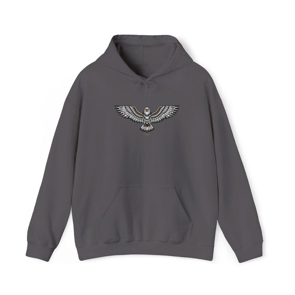 Rhinestone Eagle Hoodie | Sparkle Bird Chest Design, Unisex Embellished Sweatshirt, Eagle Gift Pullover