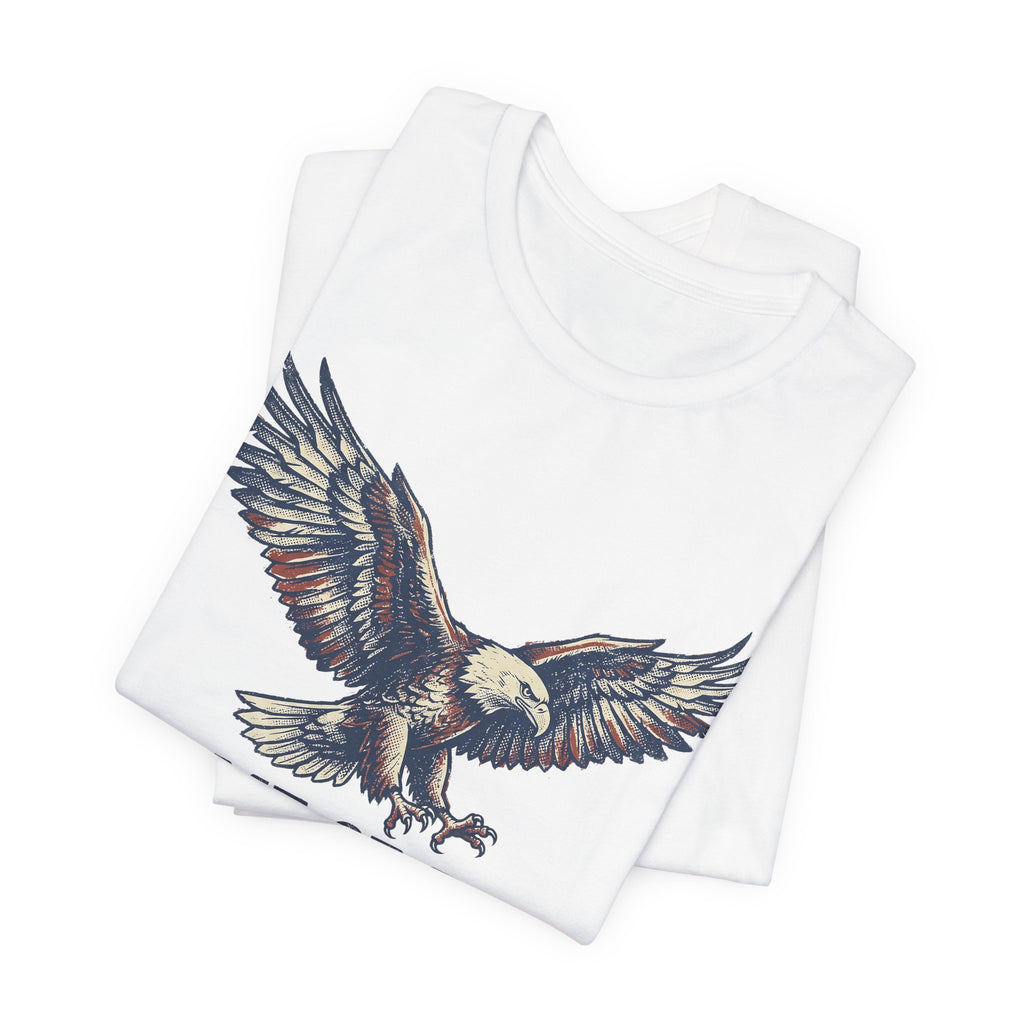 Home of the Brave Bald Eagle T-Shirt — Patriotic Americana Graphic Tee