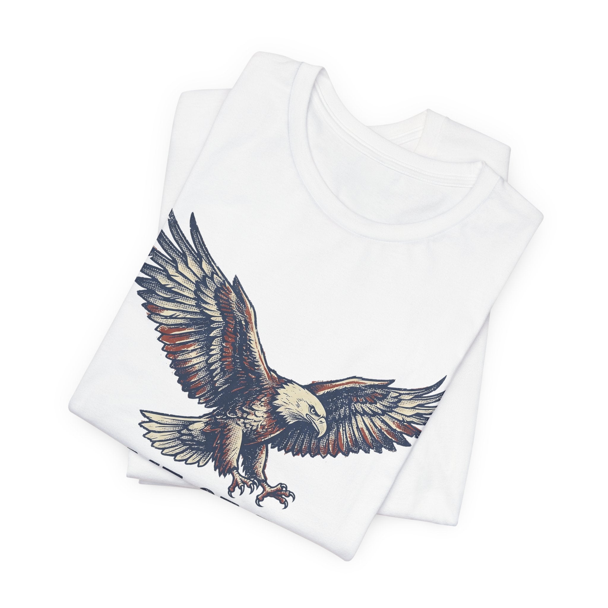 Home of the Brave Bald Eagle T-Shirt — Patriotic Americana Graphic Tee