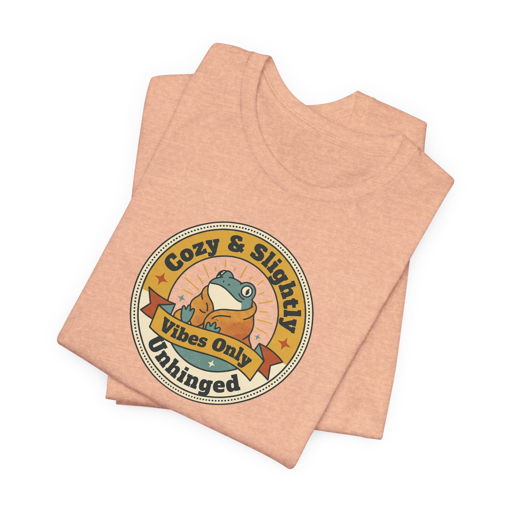 Cozy & Slightly Unhinged Vibes Only T-Shirt | Retro Sloth Graphic Tee