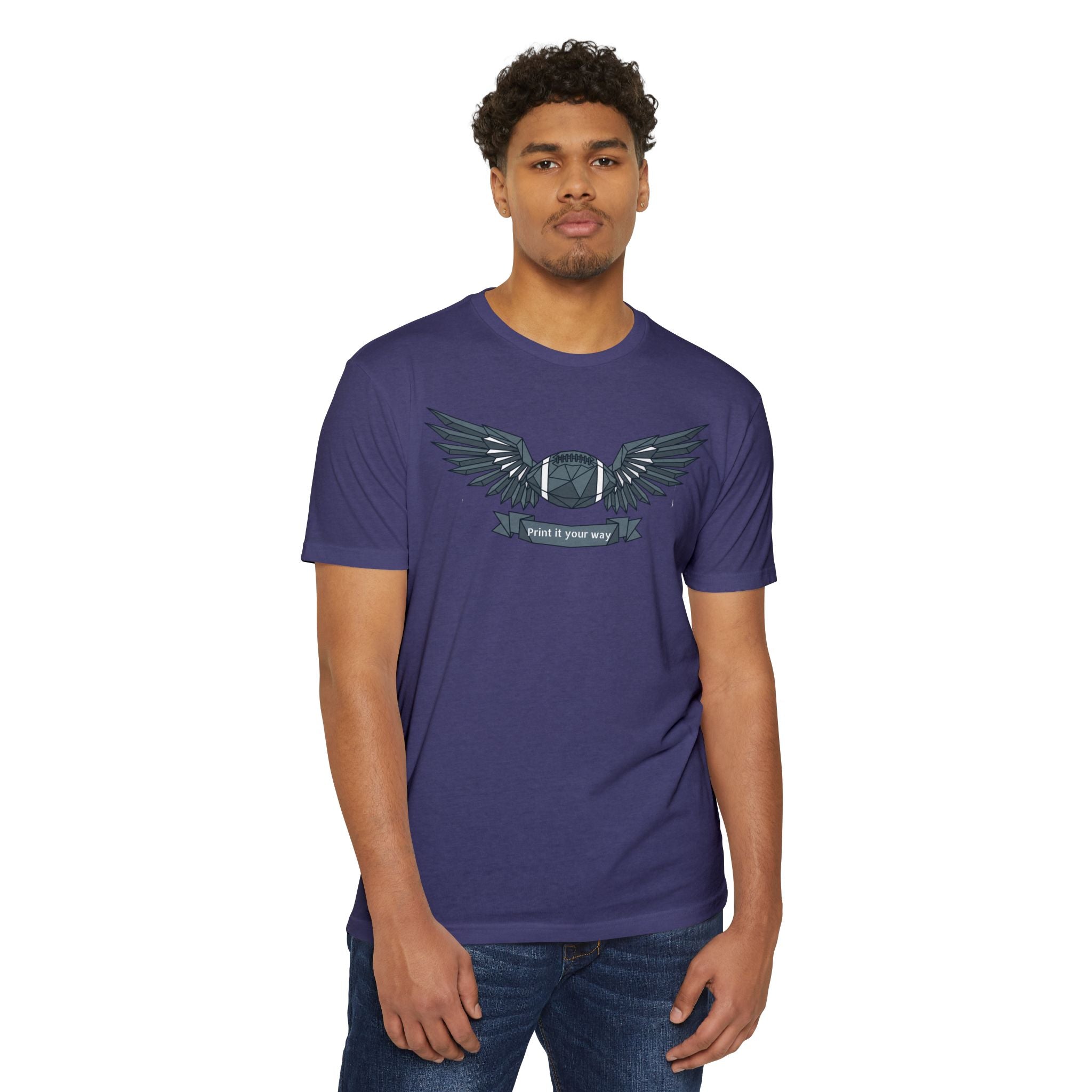 Custom Camera T-Shirt Personalized Winged Camera Emblem Tee Add Your Name or Motto Photographer Gift