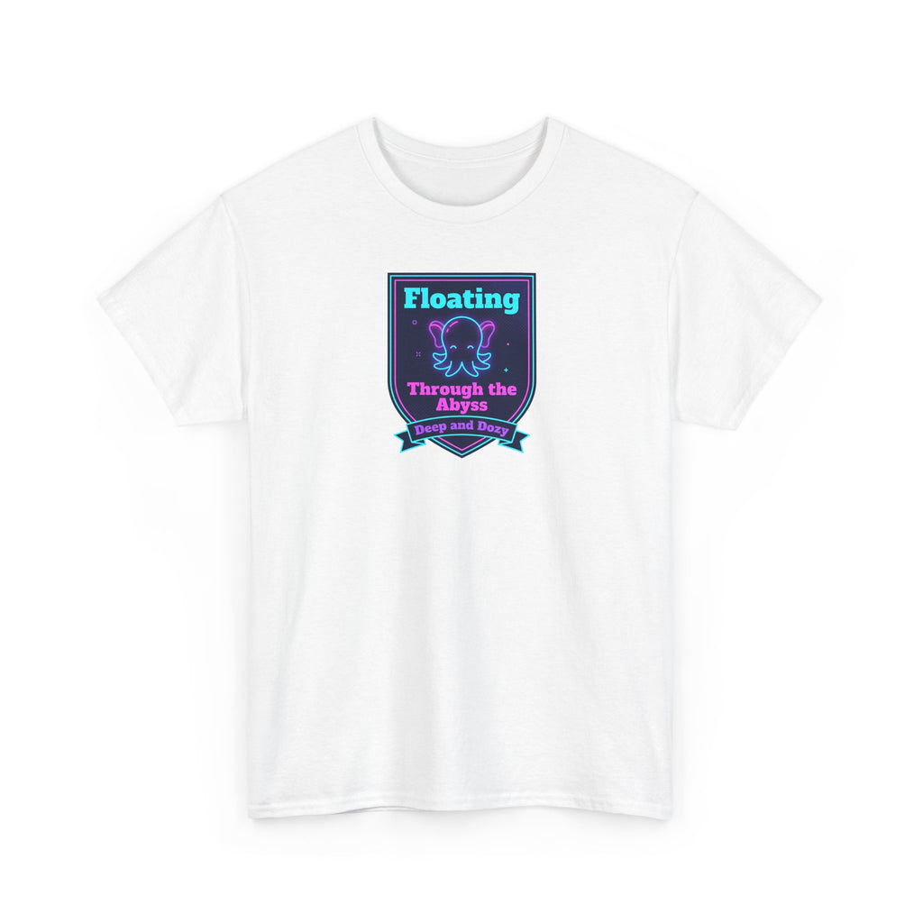 Floating Through the Abyss Tee | Neon Octopus Graphic