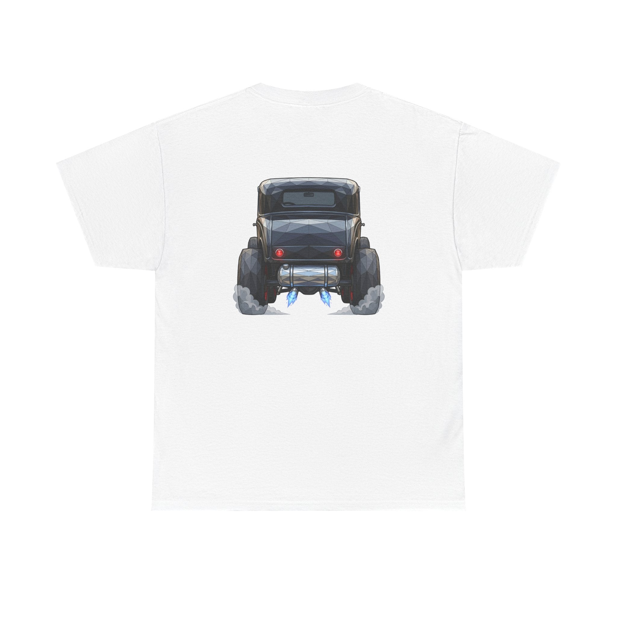 Vintage Hot Rod Front and Rear Tee | Classic Car Graphic Shirt