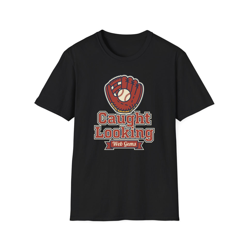 Baseball T-Shirt | Vintage Caught Looking Glove Graphic Tee