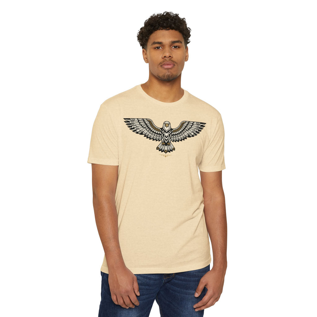 Owl T-Shirt Soaring Flying Owl Illustration Graphic Tee Owl Lover Gift Wildlife Art Unisex