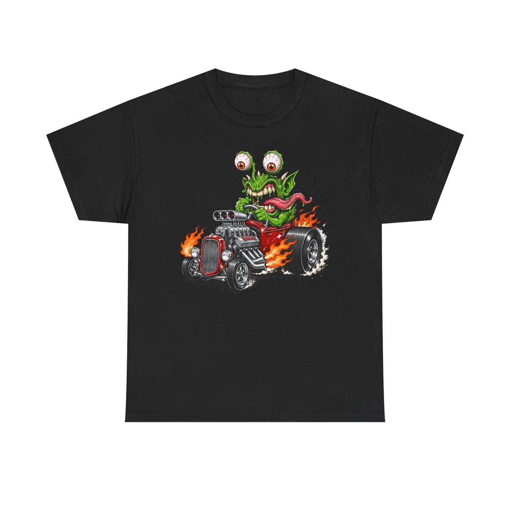 Wild-Eyed Monster Hot Rod Tee | Kustom Kulture Car Art, Unisex Retro Graphic T-Shirt Gift