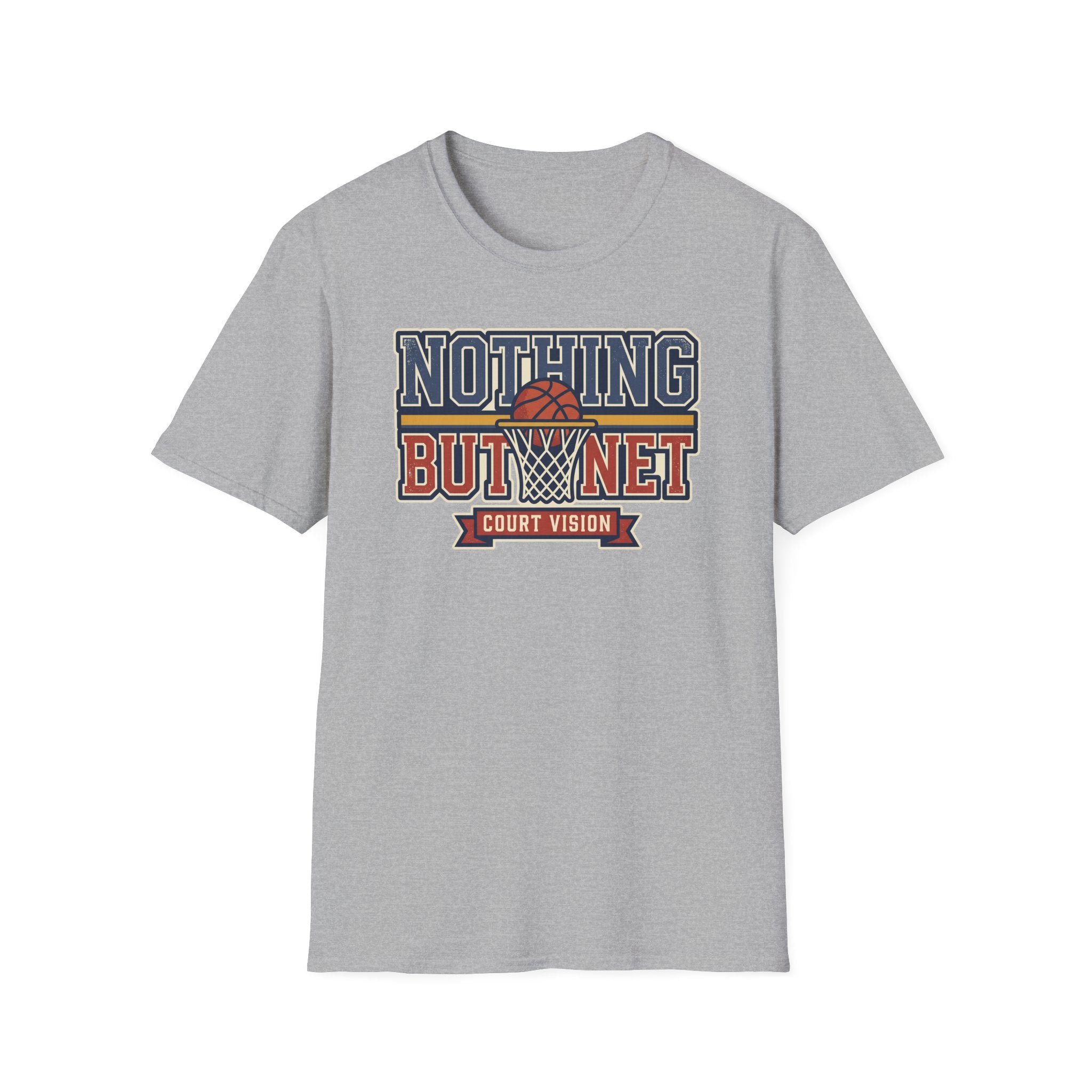 Basketball T-Shirt | Retro Hoops Court Vision Graphic Tee