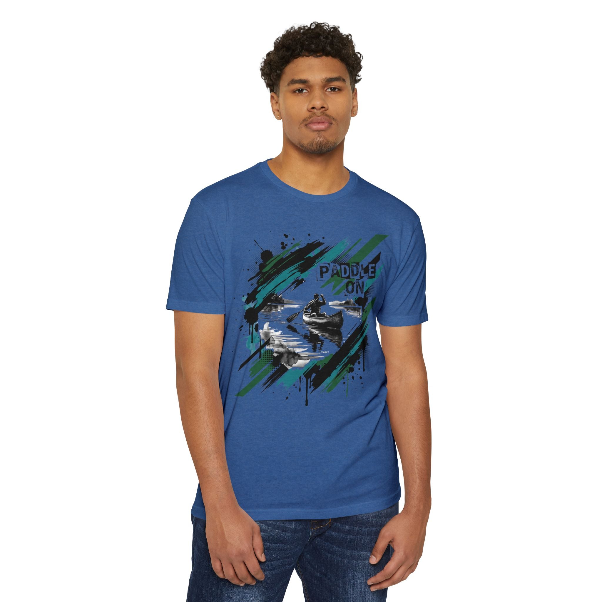 Kayaker T-Shirt Paddle On Kayaking Canoe Graphic Tee Water Sports Paddler Gift Outdoor Adventure Unisex