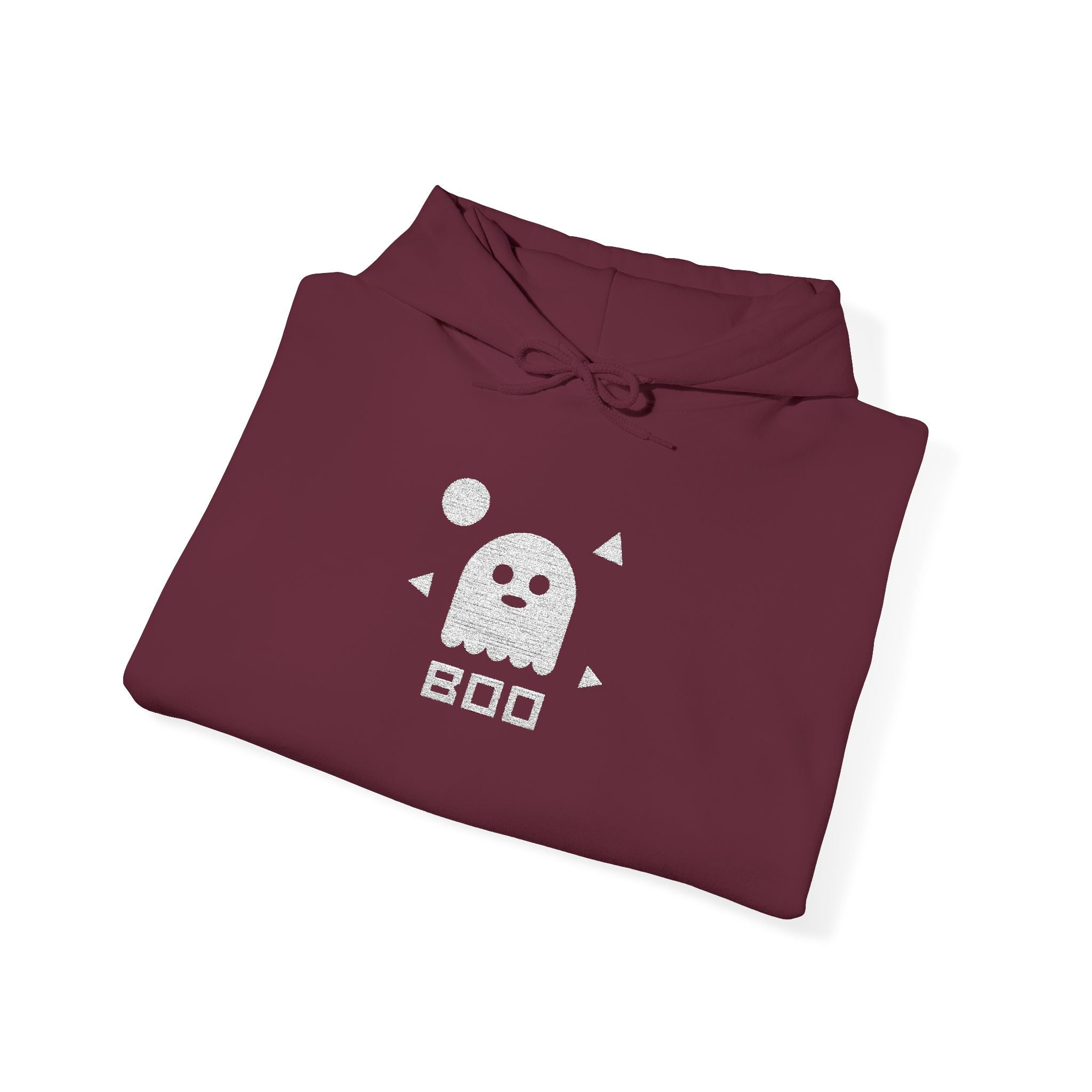 Pixel Ghost Hoodie | Cute Retro 8-Bit Boo Ghost Sweatshirt, Unisex Gamer Halloween Gift Pullover