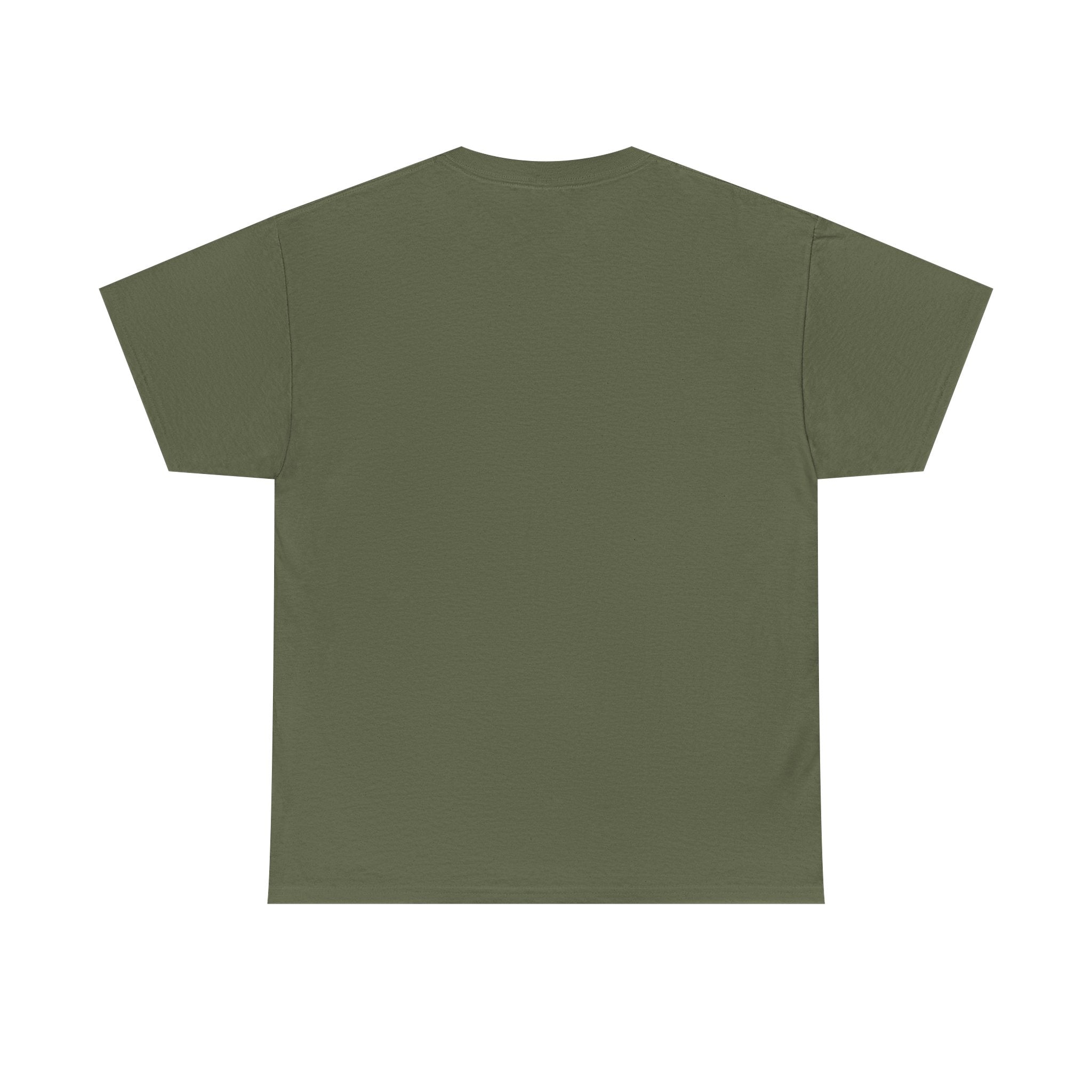 Military green Freedom t-shirt, crew neck, short sleeves, plain back