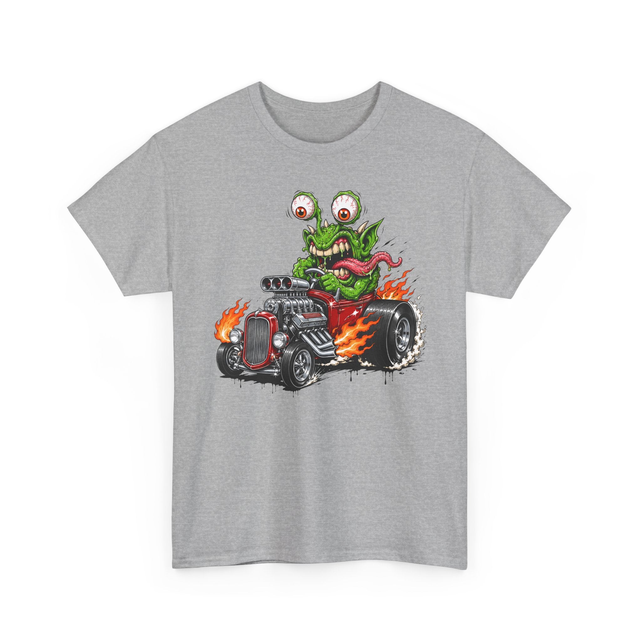 Wild-Eyed Monster Hot Rod Tee | Kustom Kulture Car Art, Unisex Retro Graphic T-Shirt Gift
