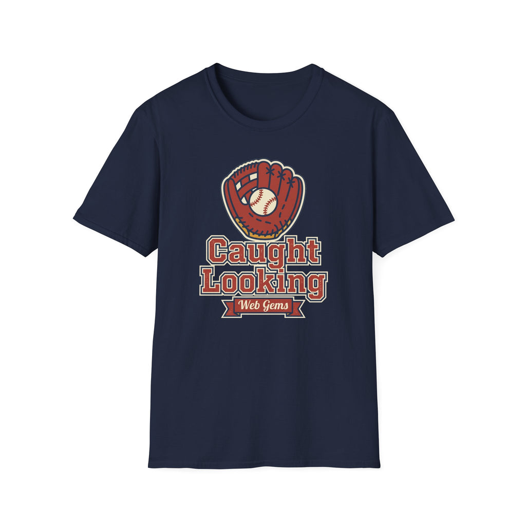 Baseball T-Shirt | Vintage Caught Looking Glove Graphic Tee