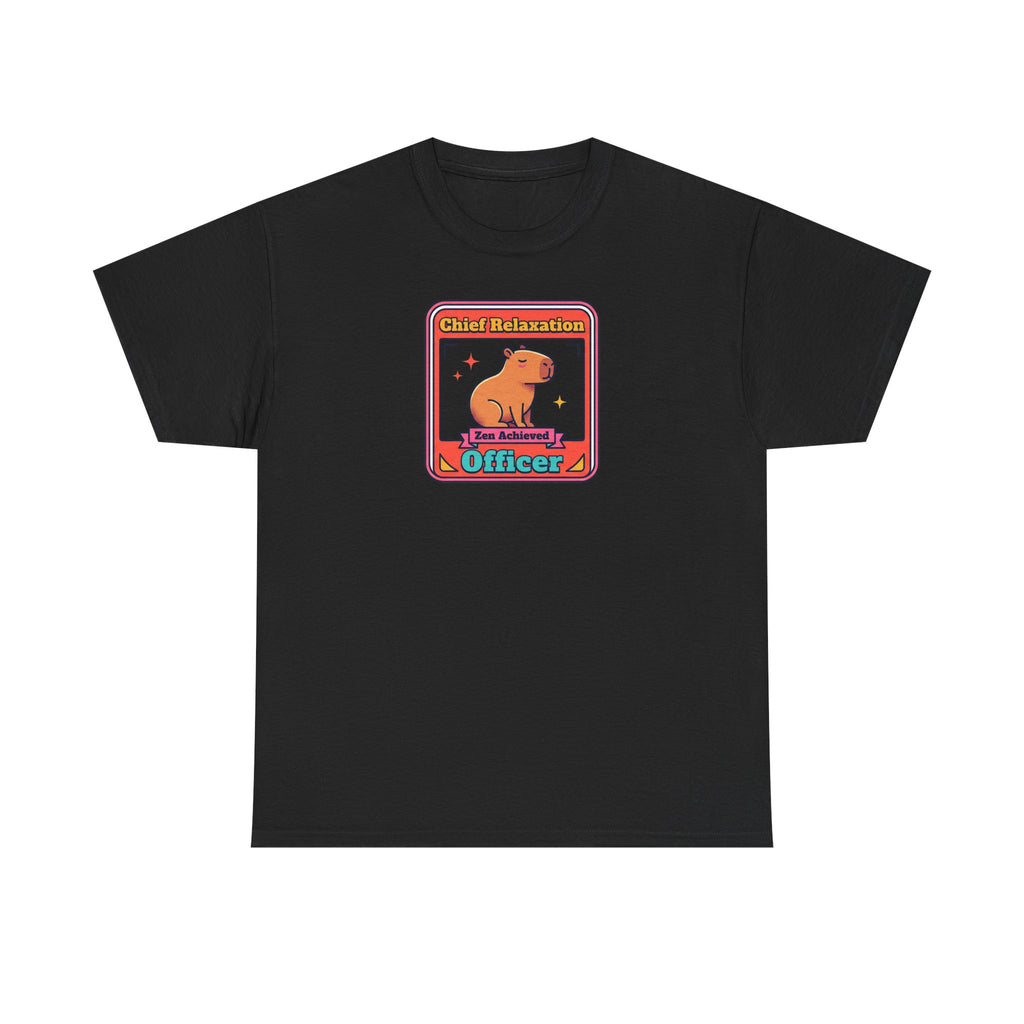 Chief Relaxation Officer T-Shirt | Funny Capybara Zen Graphic Tee