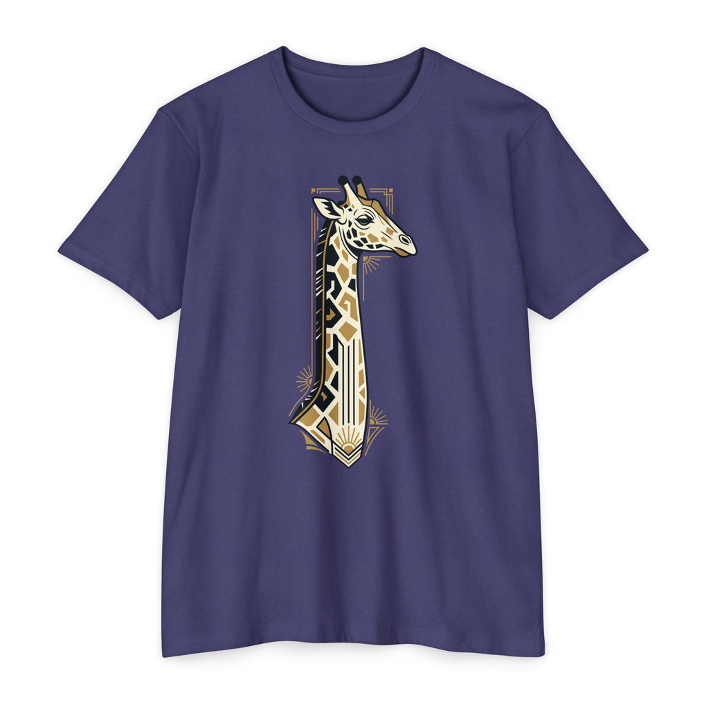 Giraffe T-Shirt Art Deco Geometric Safari Illustration Graphic Tee Animal Lover Gift Unisex