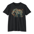 Elephant T-Shirt Boho Tribal Paisley Pattern Graphic Tee Elephant Lover Gift Nature Art Tee