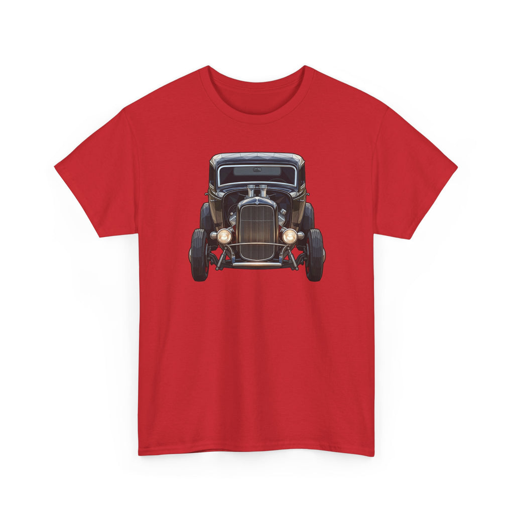 Vintage Hot Rod Front and Rear Tee | Classic Car Graphic Shirt
