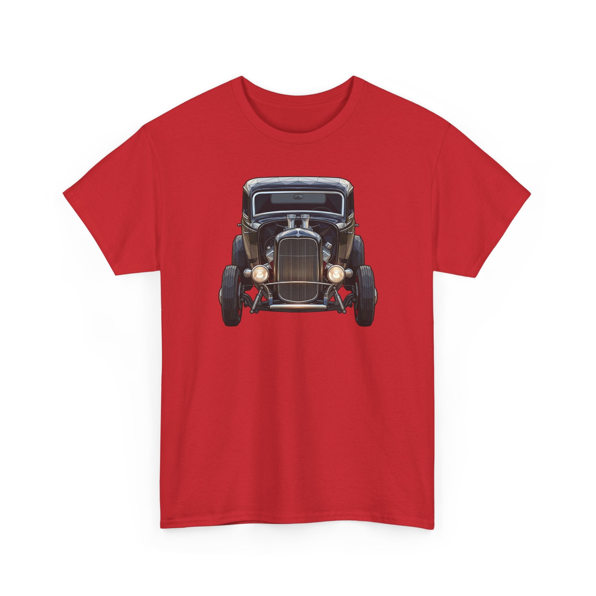 Vintage Hot Rod Front and Rear Tee | Classic Car Graphic Shirt