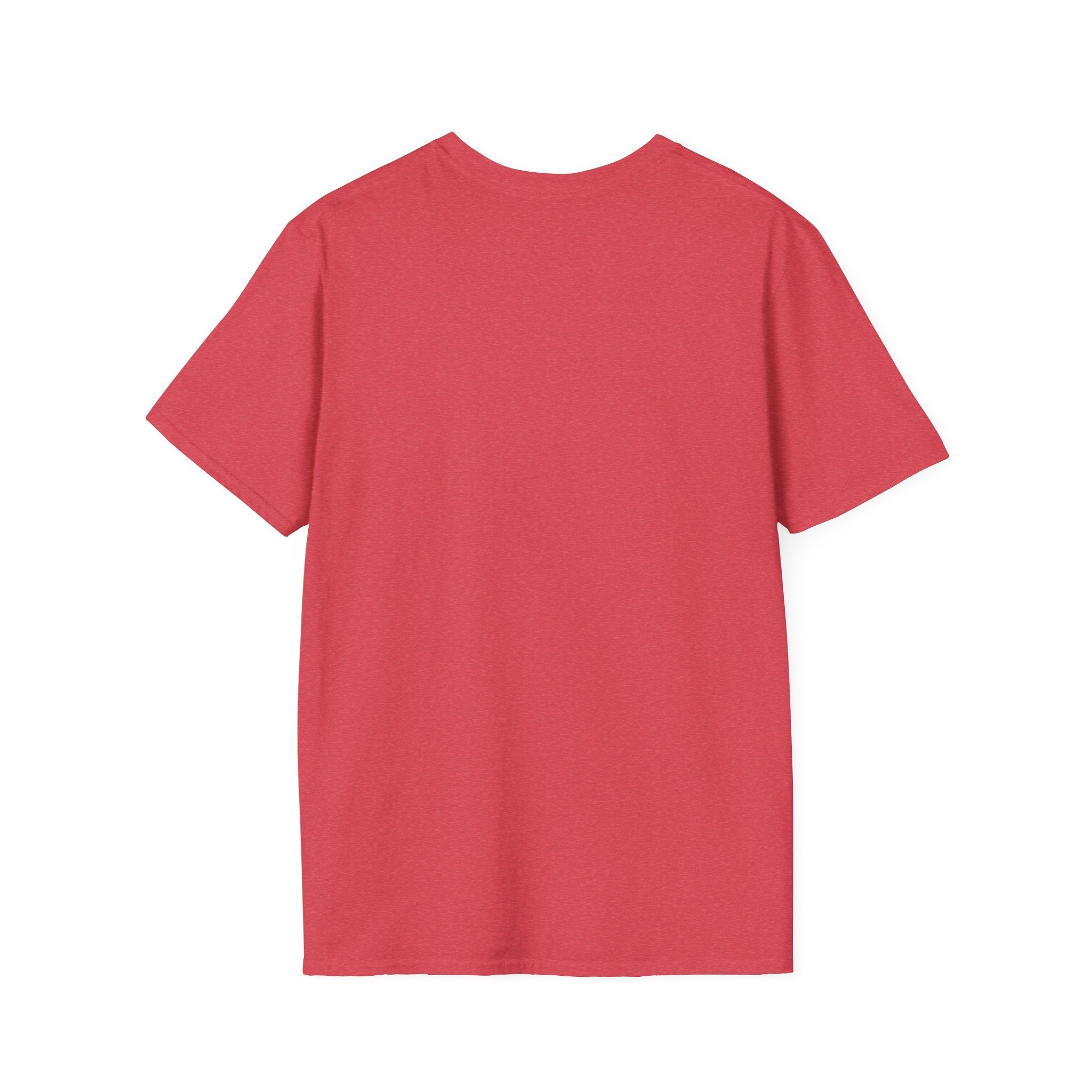 Red crewneck T-shirt, plain front