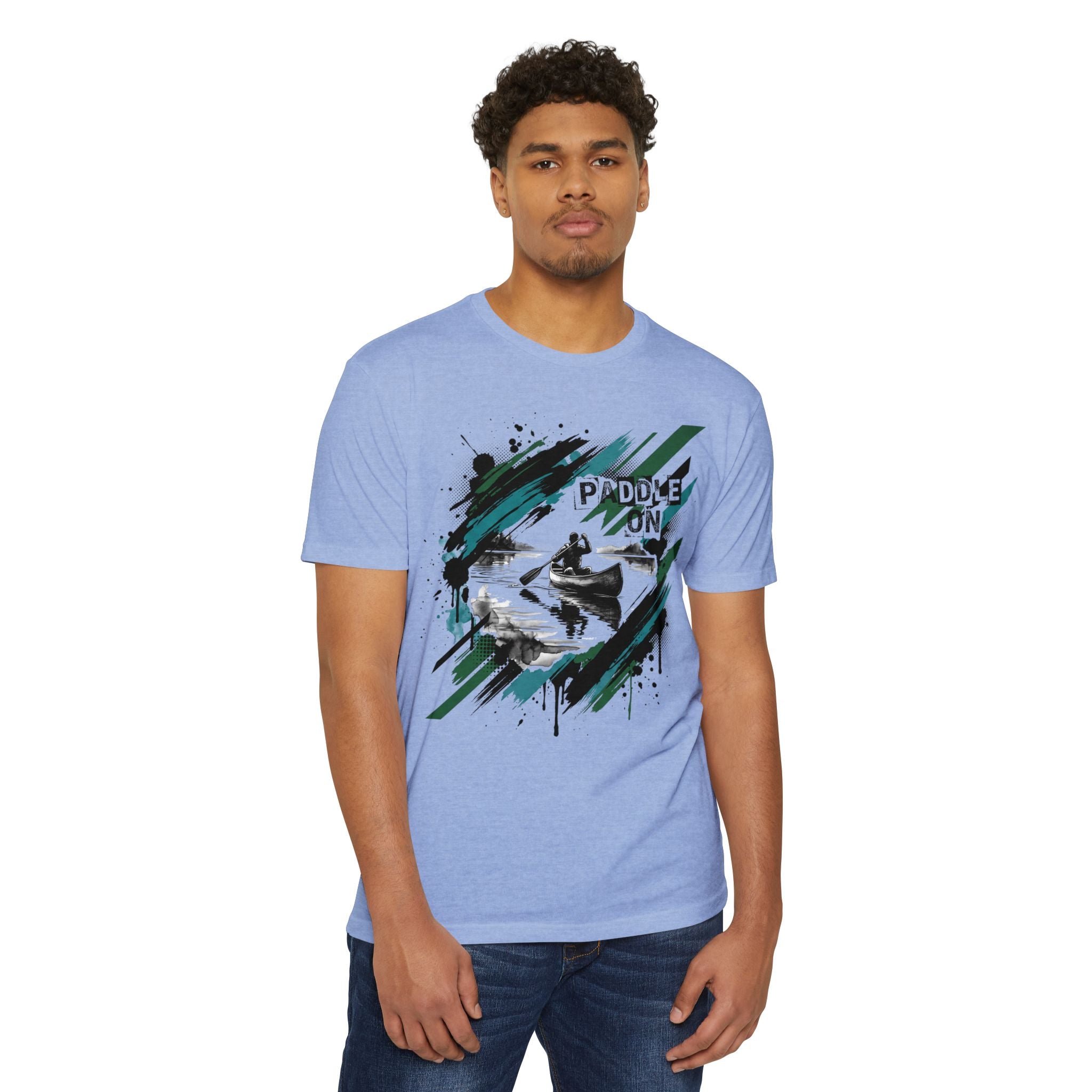 Kayaker T-Shirt Paddle On Kayaking Canoe Graphic Tee Water Sports Paddler Gift Outdoor Adventure Unisex