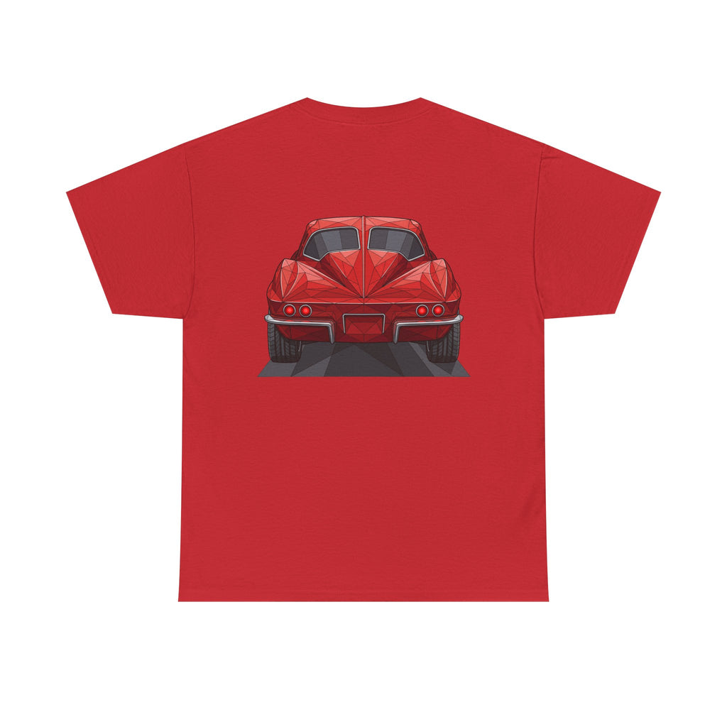 Retro Split Window Sports Coupe T-Shirt | Front and Rear View